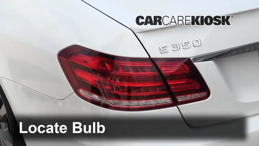 2014 Mercedes-Benz E350 4Matic 3.5L V6 Sedan Lights Tail Light (replace bulb)